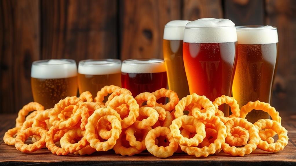 appetizing beer and calamari pairings