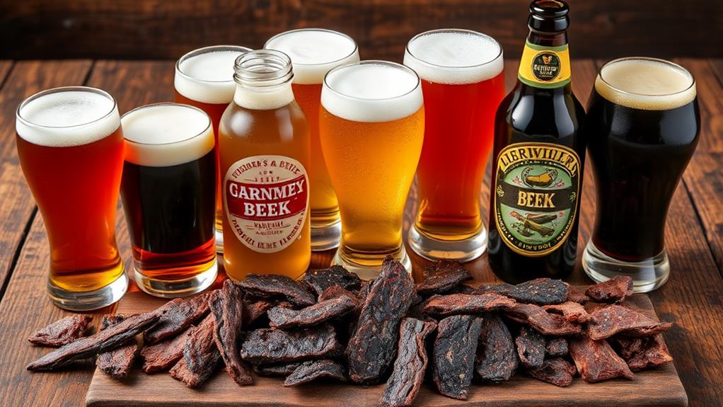 beer beef jerky snack pairings