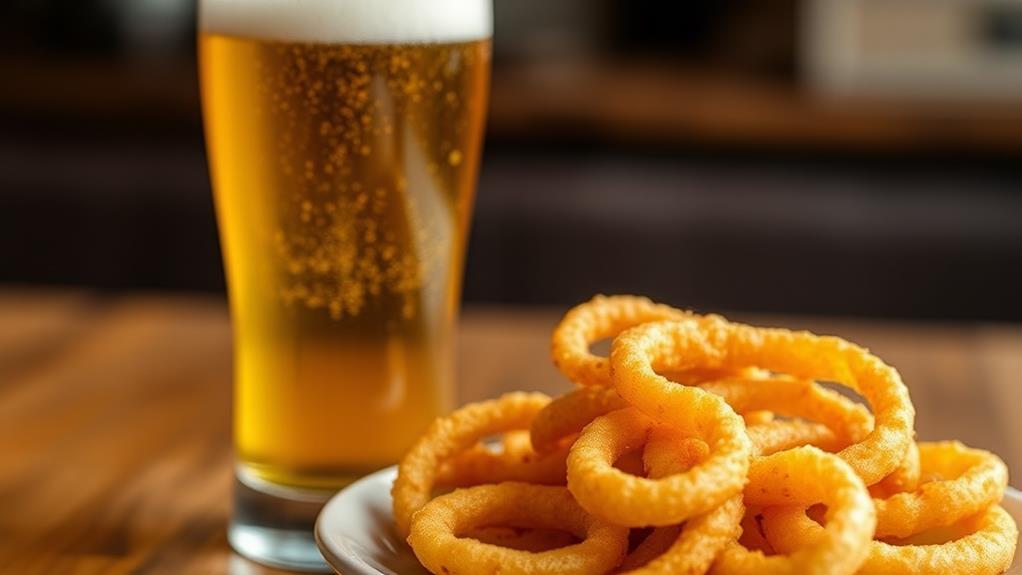 beer pairings for crispy onion