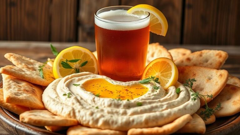 beer pairings for hummus and pita