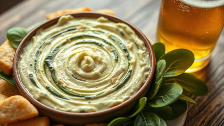 beer spinach artichoke dip