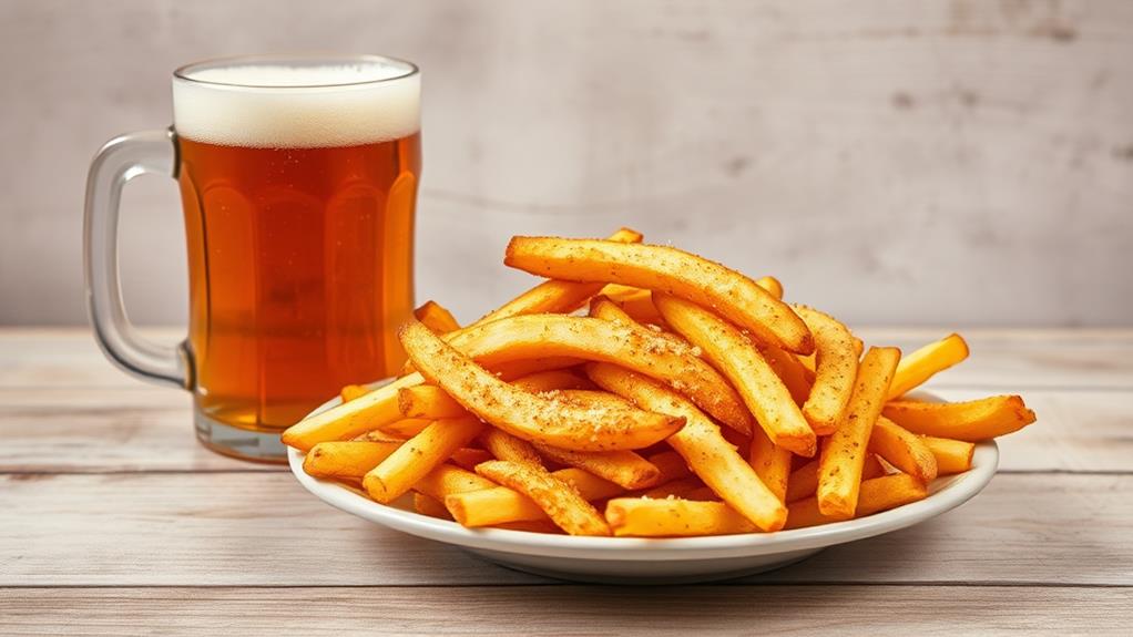 garlic parmesan fries beer pairings