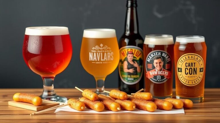 mini corn dog beer pairings