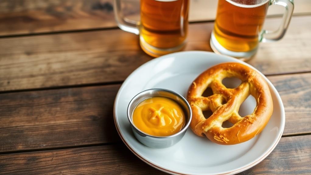 pretzels with mustard beer pairings