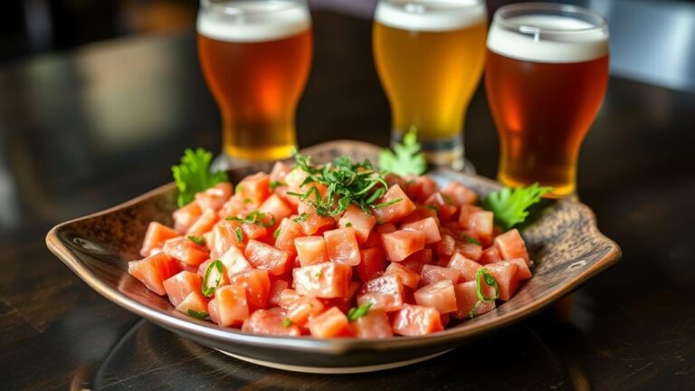 spicy tuna tartare beer pairings