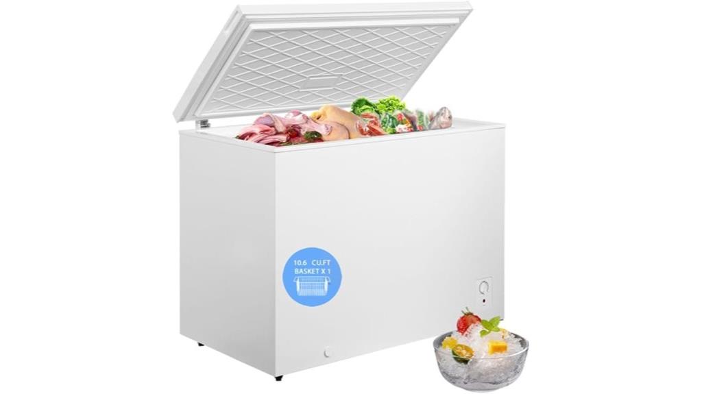 adjustable thermostat chest freezer