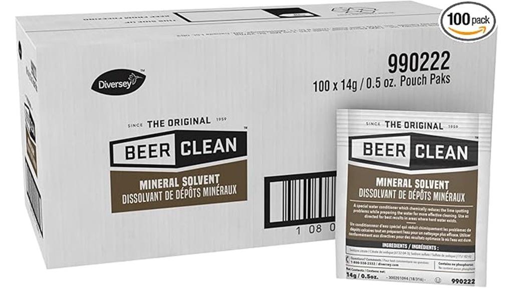 beer clean mineral solvent