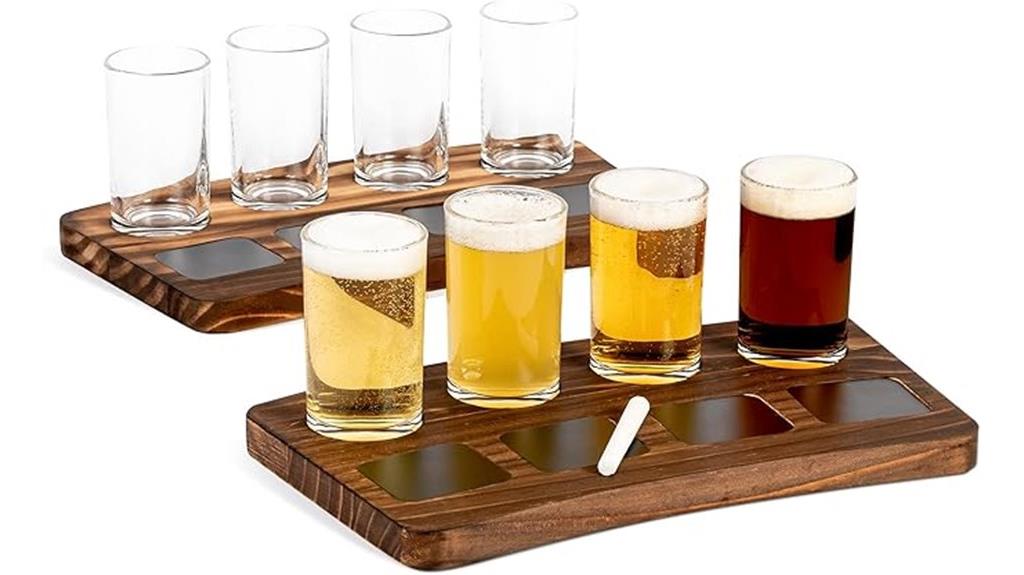 beer flight board set