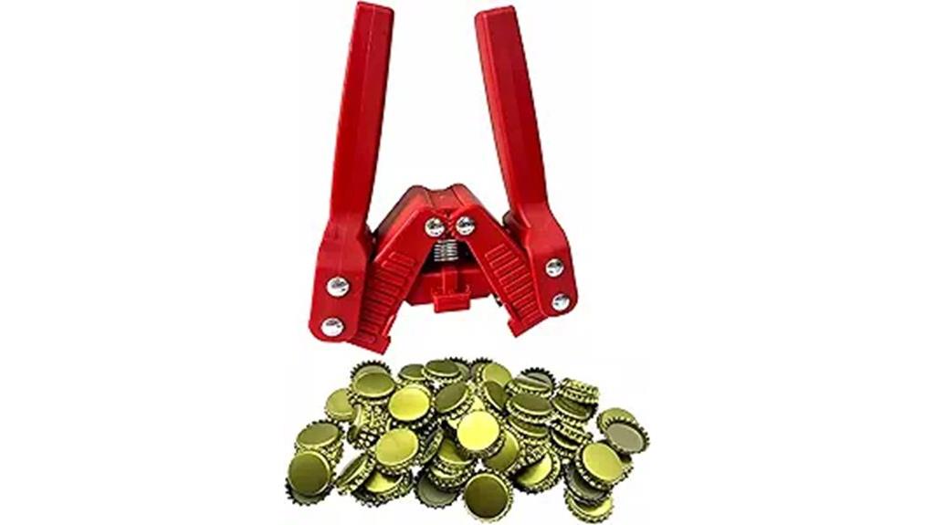 bottle capper with caps