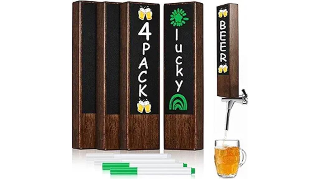 chalkboard beer tap handles