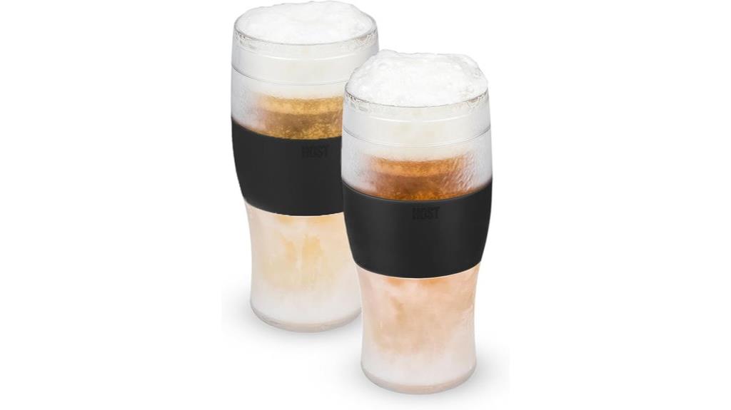 chilled pint glass set