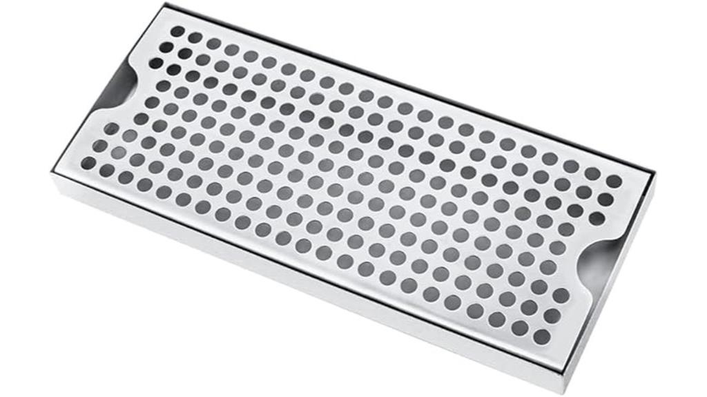 durable stainless steel tray