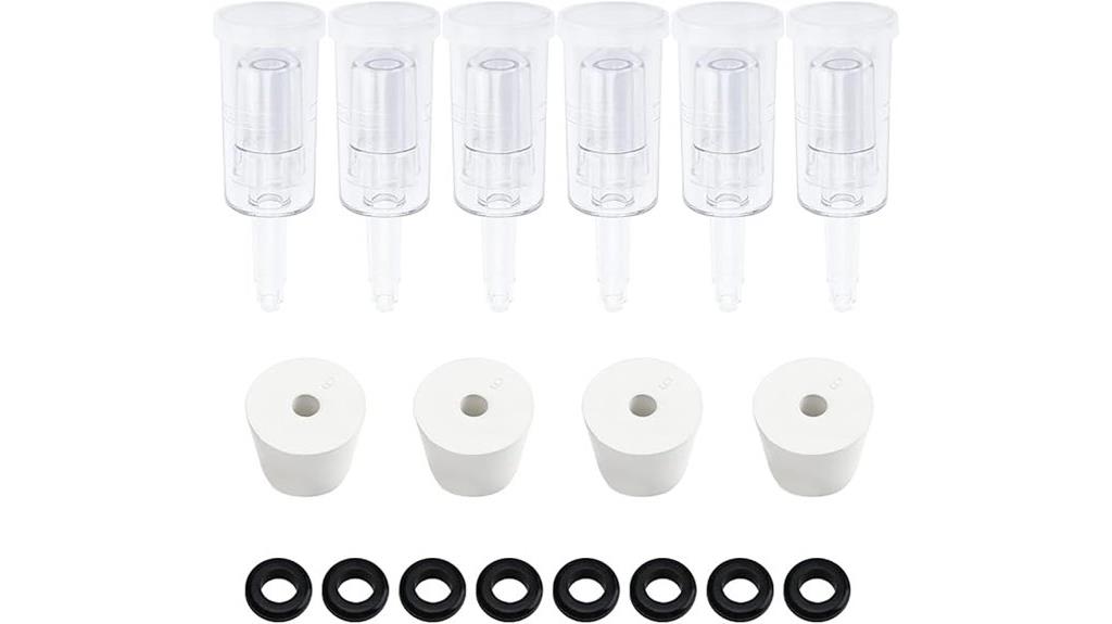 fermentation airlocks with accessories
