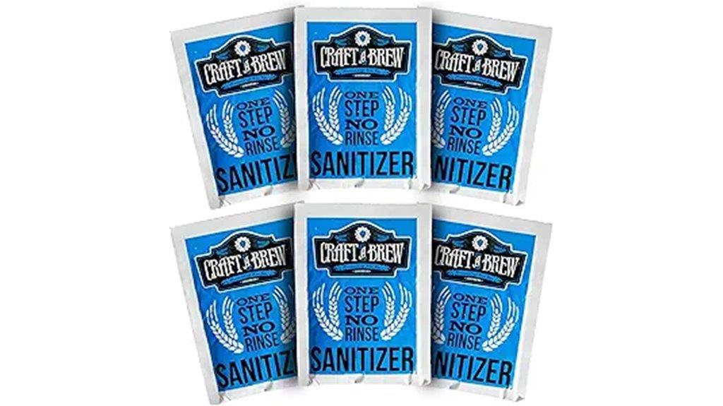 home brewing cleaning packets