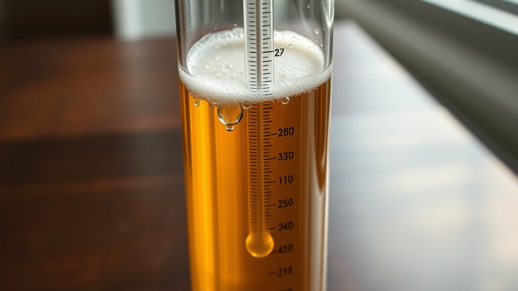 hydrometer readings alcohol calculation