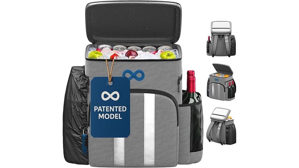 insulated backpack cooler design