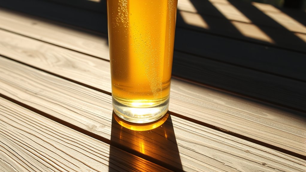 light exposure to beer
