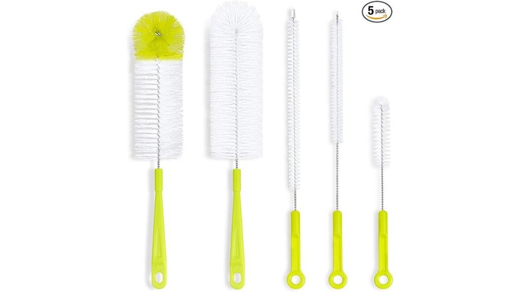 narrow neck bottle brushes