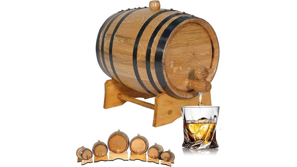 oak aging barrel set
