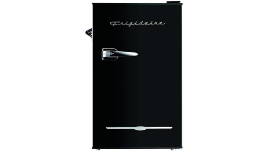 retro black bar fridge