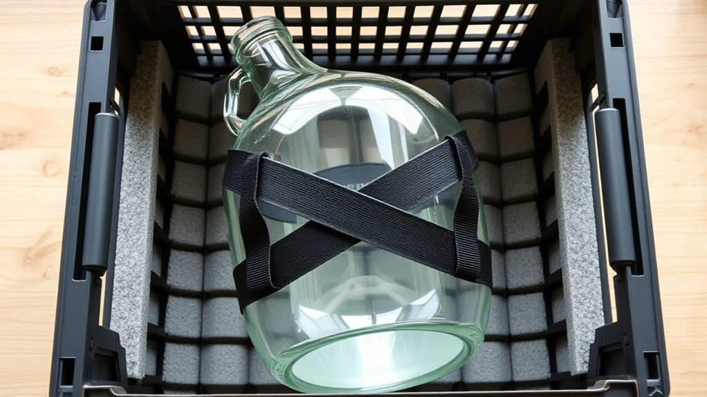 safe transport of carboys
