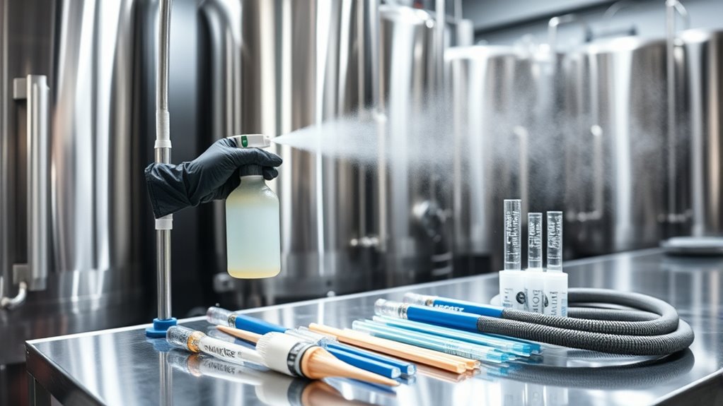 sanitize equipment prevent contamination