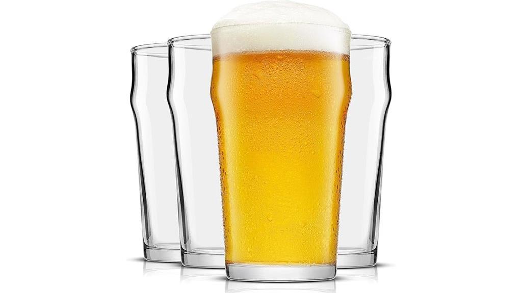 set of four glasses