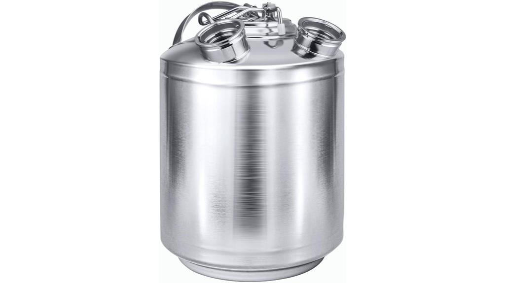 stainless steel beer cleaning keg