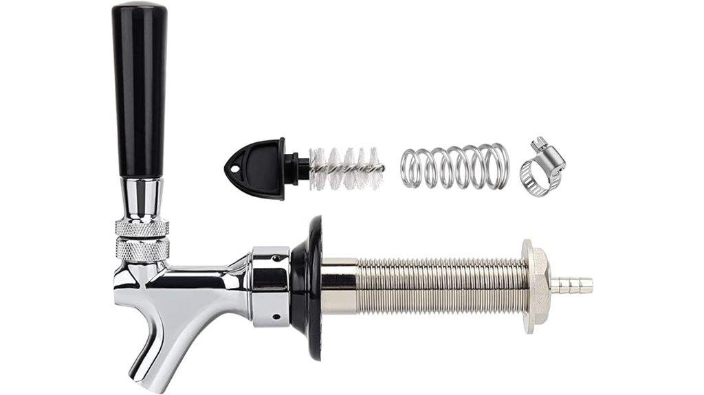 stainless steel beer faucet