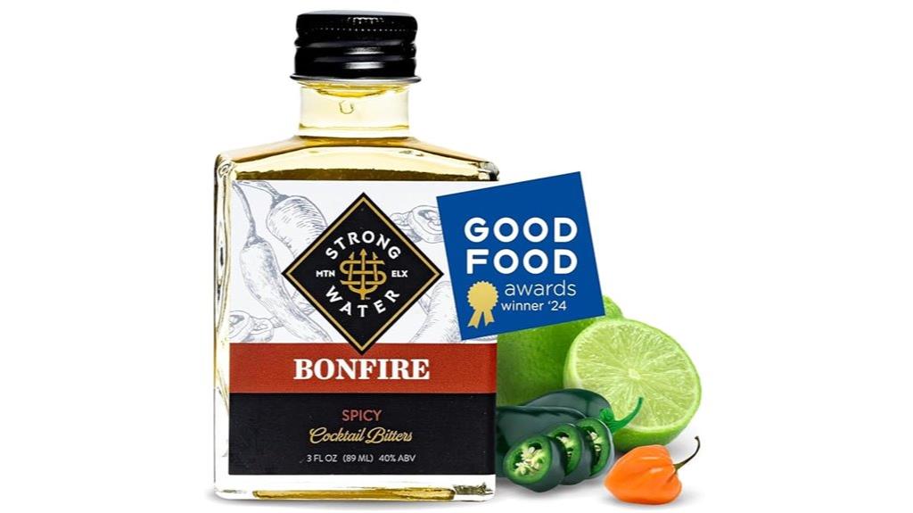 strongwater bonfire bitters bottle