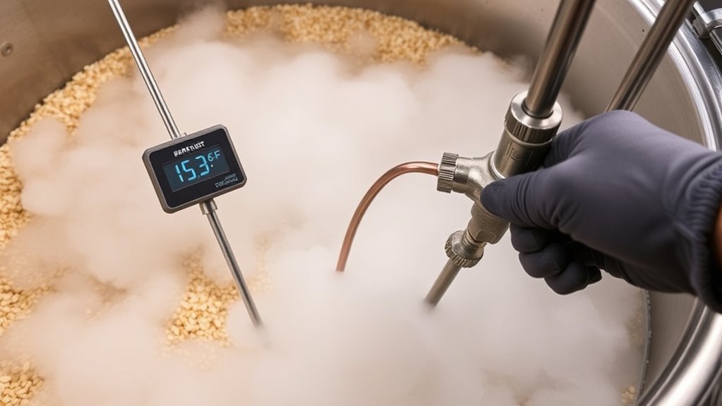 temperature control in mashing