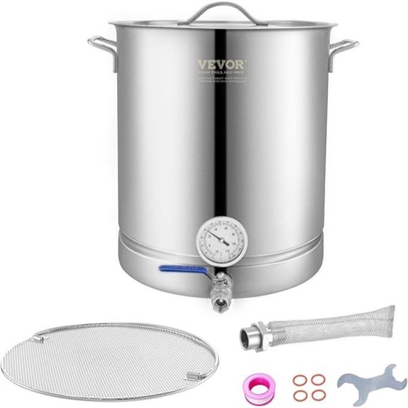 Vevor 16 Gal Stainless Steel Brewing Kettle