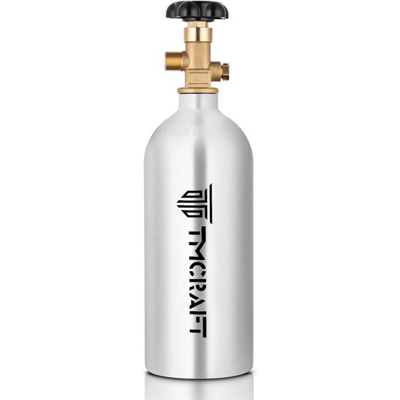 TMCRAFT 2.5lb Aluminum CO2 Tank with CGA-320