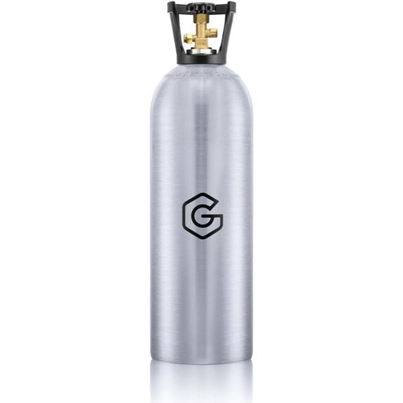 GANCOWISE 20lb Aluminum CO2 Tank for Kegerators