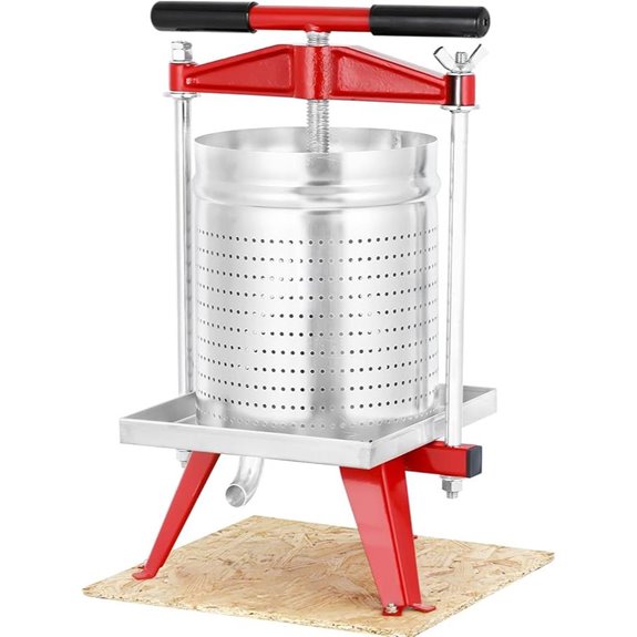 Mosakar 4 Gallon Fruit Apple and Wine Press