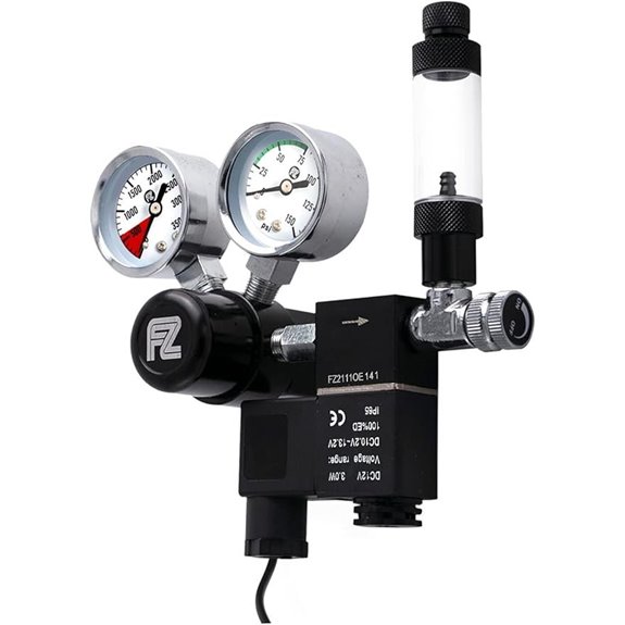 FZONE Aquarium CO2 Regulator with Bubble Counter