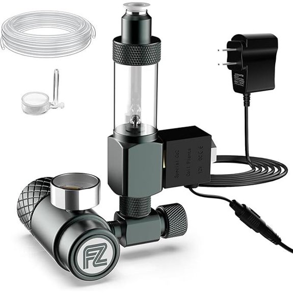 FZONE Aquarium CO₂ Regulator Kit with Diffuser