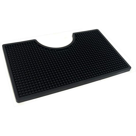 12x7 inches PVC Drip Tray for Home Brewing Kegerator (Black)