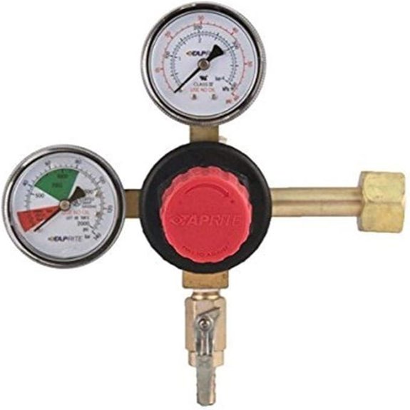 Taprite T742HP Primary Double Gauge CO2 Regulator Brass