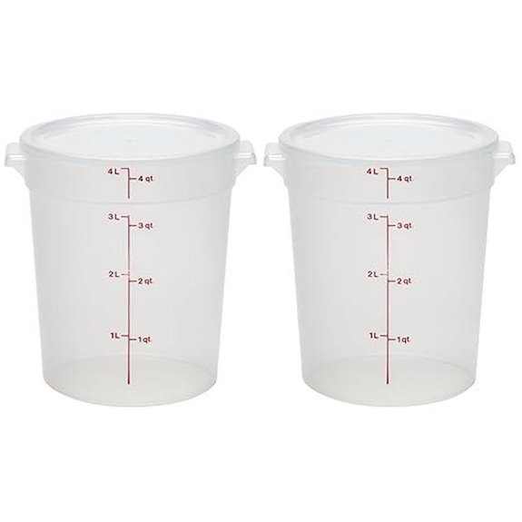 Cambro 4 Quart Food Storage Containers 2-Pack