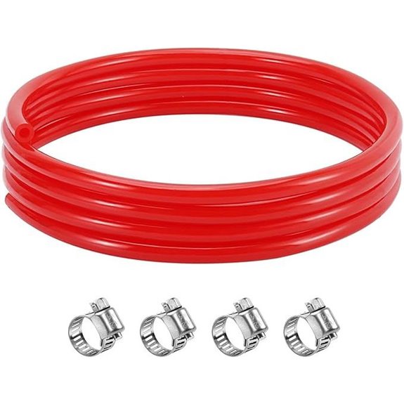 10FT CO2 Beer Gas Line with Clamps