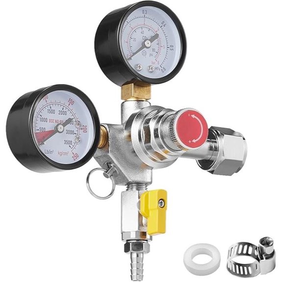 Vevor CO2 Regulator with Check Valve 0-60 PSI