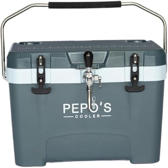Pepos Dual Mini Keg Cooler with Tap System