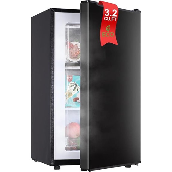 Mini Upright Freezer with Reversible Door