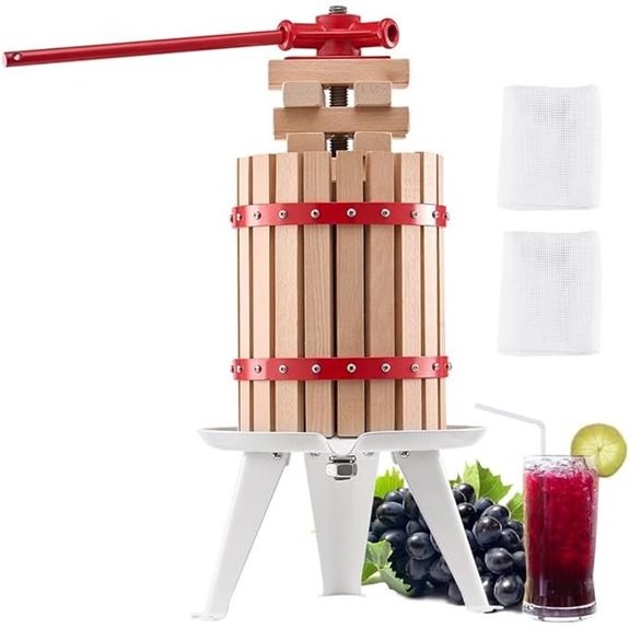 Vevor 1.6 Gal Fruit Wine Press with Handle