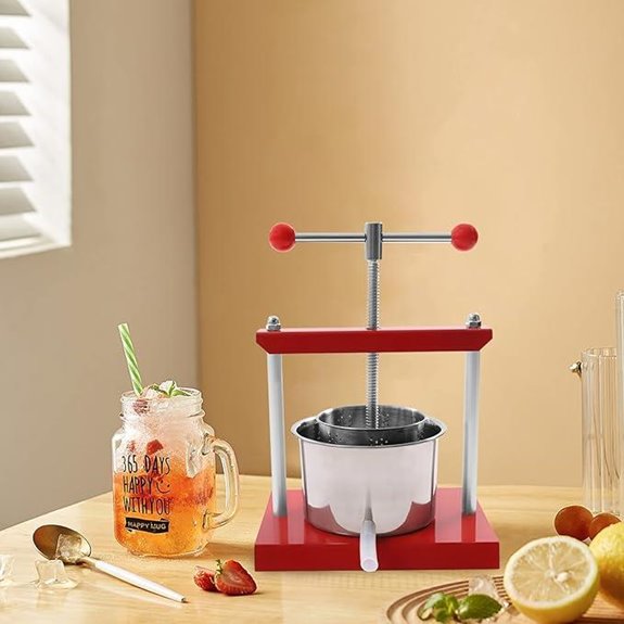 Manual Fruit and Herb Wine Press (0.8 Gallon)
