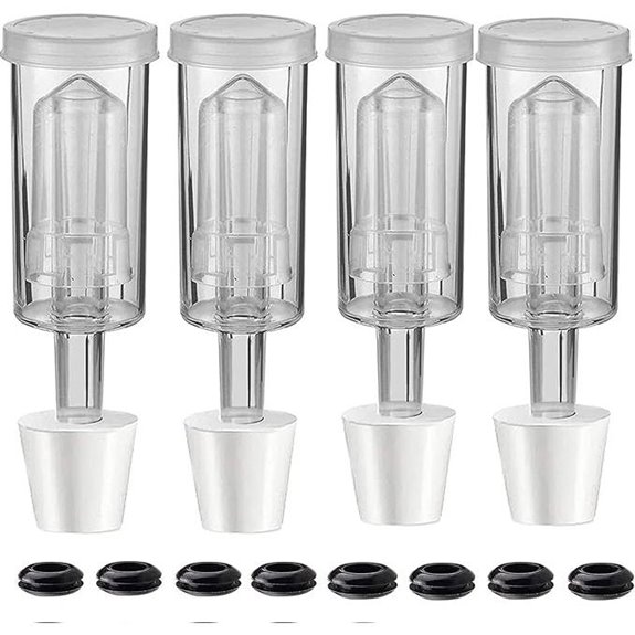3-Piece Airlock Brewing Kit with Stoppers & Grommets