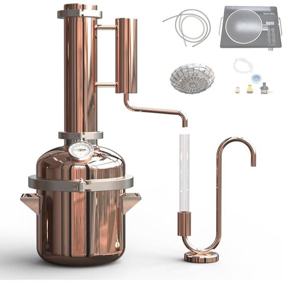 HOOLOO 8L Copper Still for Essential Oils & Gin