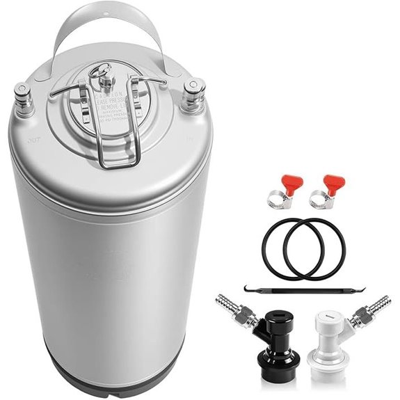 5 Gallon Corny Keg with Quick Disconnect & Gaskets