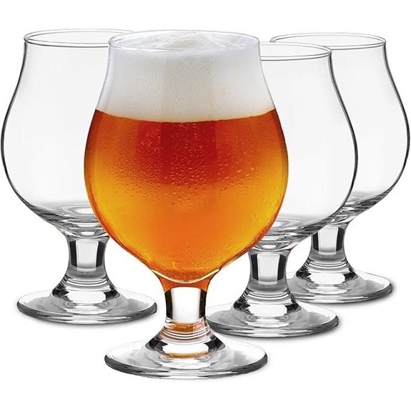 Beer Glasses Set of 4 16 oz Craft Goblets